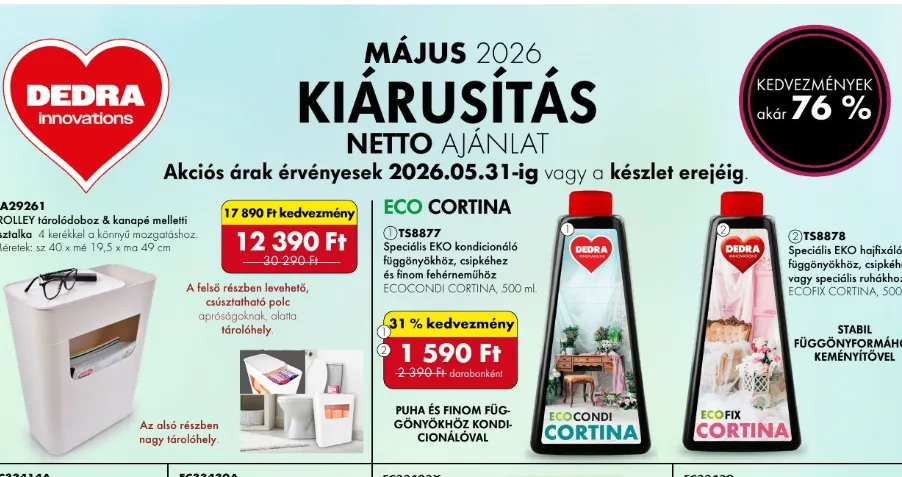 KIÁRUSÍTÁS – AKÁR -76% KEDVEZMÉNY!